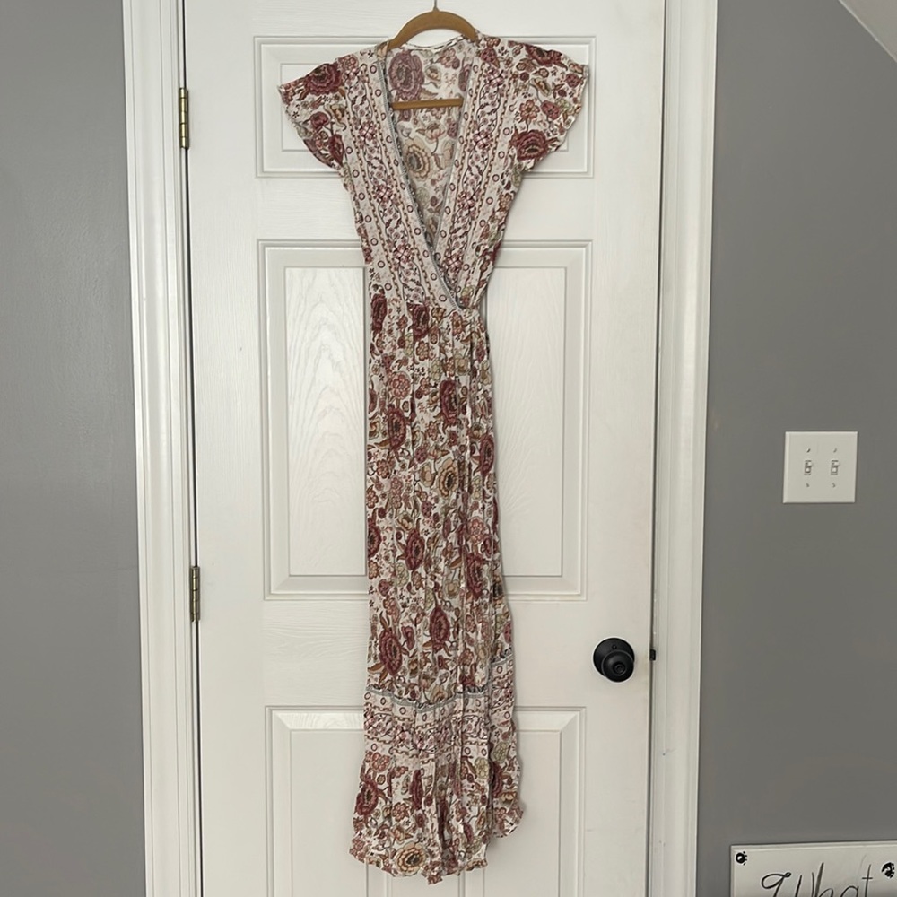 Floral maxi, Wrap Dress